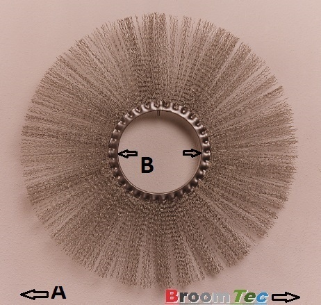 ring brushes 300x3" crimped wire